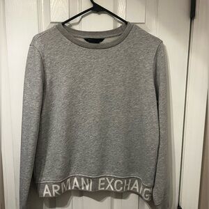 Armani Exchange Light Gray Crewneck